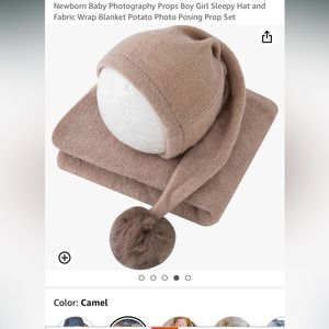 Newborn Photography Wrap, Camel Brown